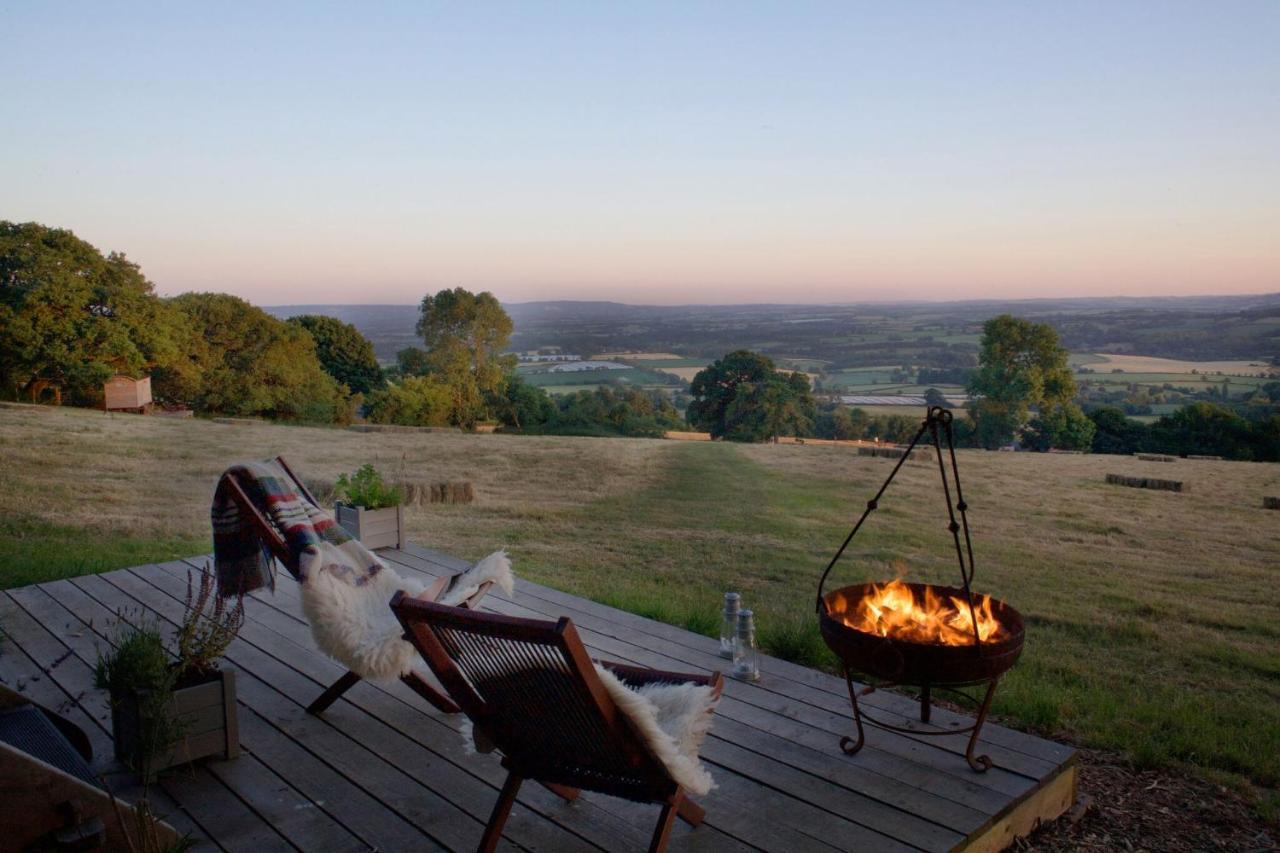 Tilbury Shepherd Huts With Hot Tubs Plus Holiday Cottages West Bagborough Exterior foto