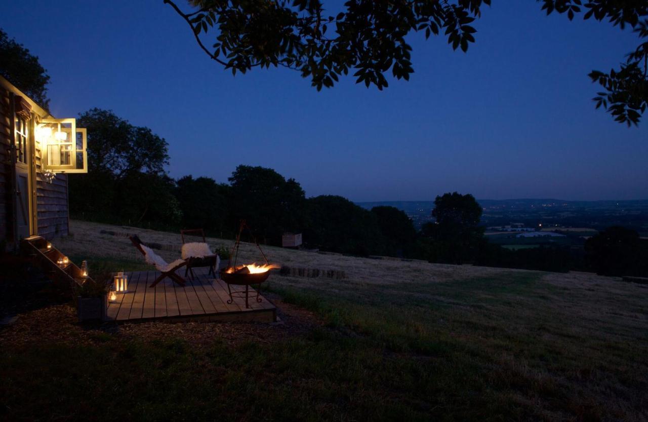 Tilbury Shepherd Huts With Hot Tubs Plus Holiday Cottages West Bagborough Exterior foto